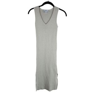 Magaschoni Ribbed Sleeveless Knit Sweater Dress In S/P